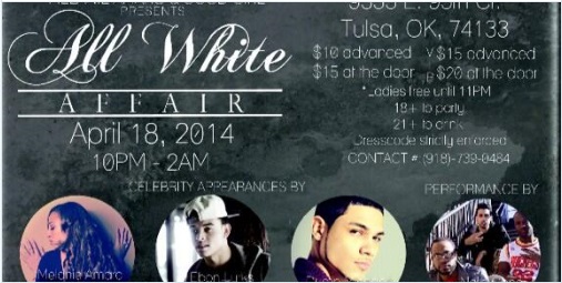 Melanie Amaro at "All White Affair" 4/18/2014